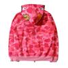 Ape Popular Bape Мужская толстовка с капюшоном на молнии с камуфляжным принтом акульей пасти, куртка, пальто