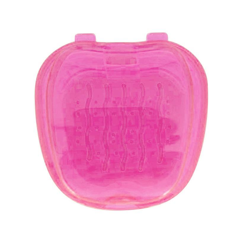 Коробка для ванны для зубных протезов, чехол для чистки зубов, стоматологическая коробка для хранения вставных зубов с подвесной сеткой, контейнер, контейнер для коробок для зубных протезов, контейнер