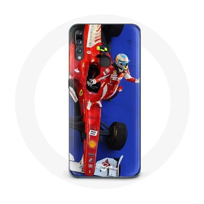 Coque - Huawei - P30 Lite - Formule 1 - Fernando Alonso - Rouge - Souple