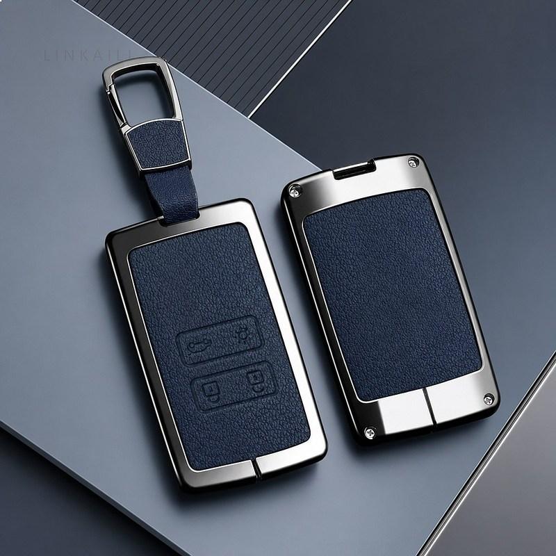 Car Keychain for Renault RS Koleos Kadjar Captur Megane Talisman Espace Clio Zoe Scenic Leather Premium Car Key Case Case