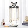 Metal Butterfly Jewellery Holder Display Stand with Tray Hanging Organizer Tower Rack Storage for Necklace Earrings