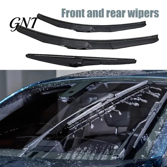 Durable Stainless Steel Shrapnel 3 Pcs 26"+16" Windshield Wipers And 12" Rear Wiper Blade Replacement for RAV4 2019 Weather Resistant Set 2020