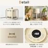 BRUNO Bruno Glass Air FryerNon-Fryer for Home Use, Washable, 3.5L Capacity, Compact Storage, Easy Operation, Healthy, 12 Menu Options, Ivory,