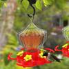 Hummingbird Feeders,Bird Water Feeder Petals Decorated Bird Feeder,Bird Dispenser,Garden
