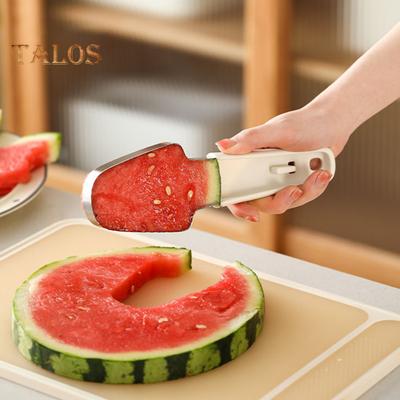 3-в-1 арбузный слайсер из нержавеющей стали вилочный резак инструмент для быстрой нарезки многофункциональная машина для резки фруктов для дома и пикников на открытом воздухе