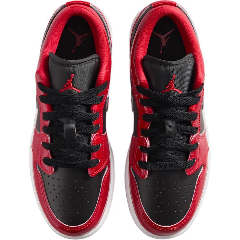 Air Jordan 1 Low SE Grade School 'Black White Varsity Red' (Unisex) Black / White / Varsity Red Kids' Basketball Shoes HV4396 006