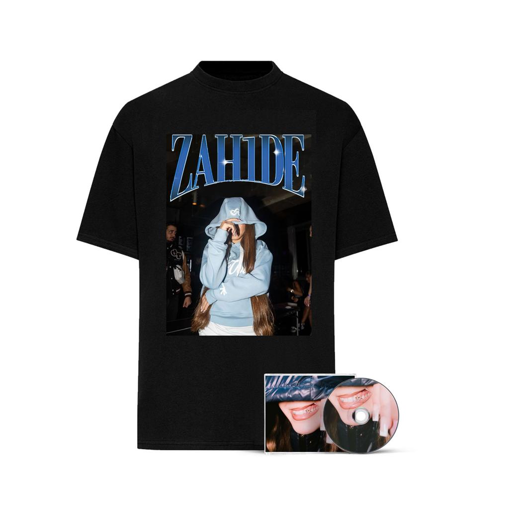 25SS Hip Hop T-shirt Men's Trend Singer Zahide Ins X Same Style Oversized Short Sleeve Harajuku Y2k Tee Merch Men Women T-shirt