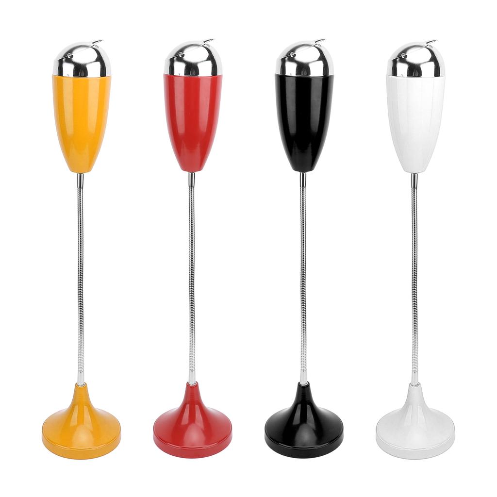 Floor Standing Ash Tray Anti Rust Self Cleaning Windproof Large Volume Smokeless Standing Outdoor Ashtray Iron ABS for Patio