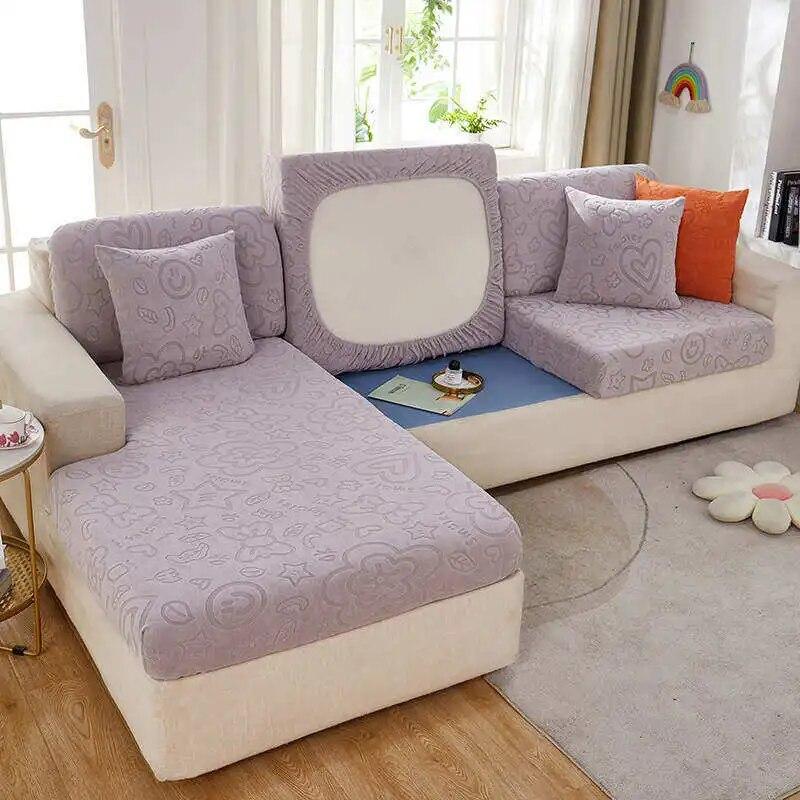 Жаккардовый чехол для подушки для дивана и сиденья для гостиной, угловой диван, защита для мебели, эластичный моющийся универсальный чехол