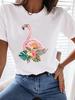 (Asian Size) Clothing T Shirt Tee Top Women Fashion Female Woman Print Sweet Trend 90s Beach Short Sleeve Graphic T-shirts