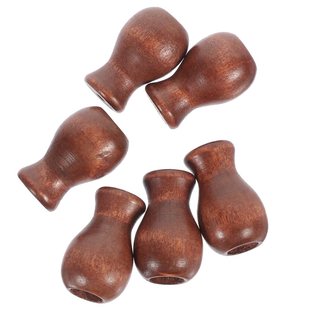 6 шт. Аксессуары для рулонных штор Ручки для ящиков Шнуры для окон Кисточки Деревянные запасные части для штор Ручка Деревянные концы Моталка