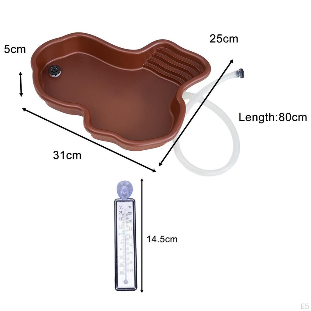 Блюдо для купания рептилий, бассейн для кормления, декор для среды обитания, черепаха, вода для змей, бородатых