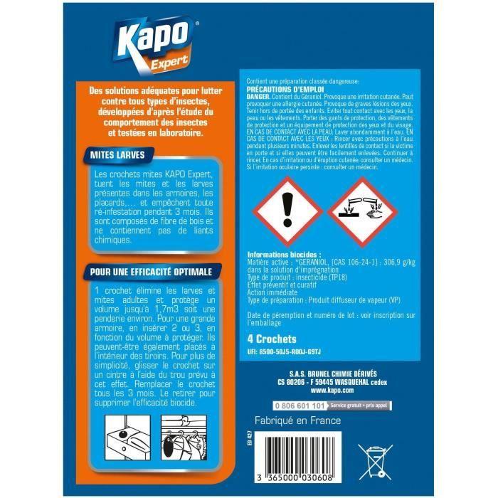 KAPO Крючки от моли x4