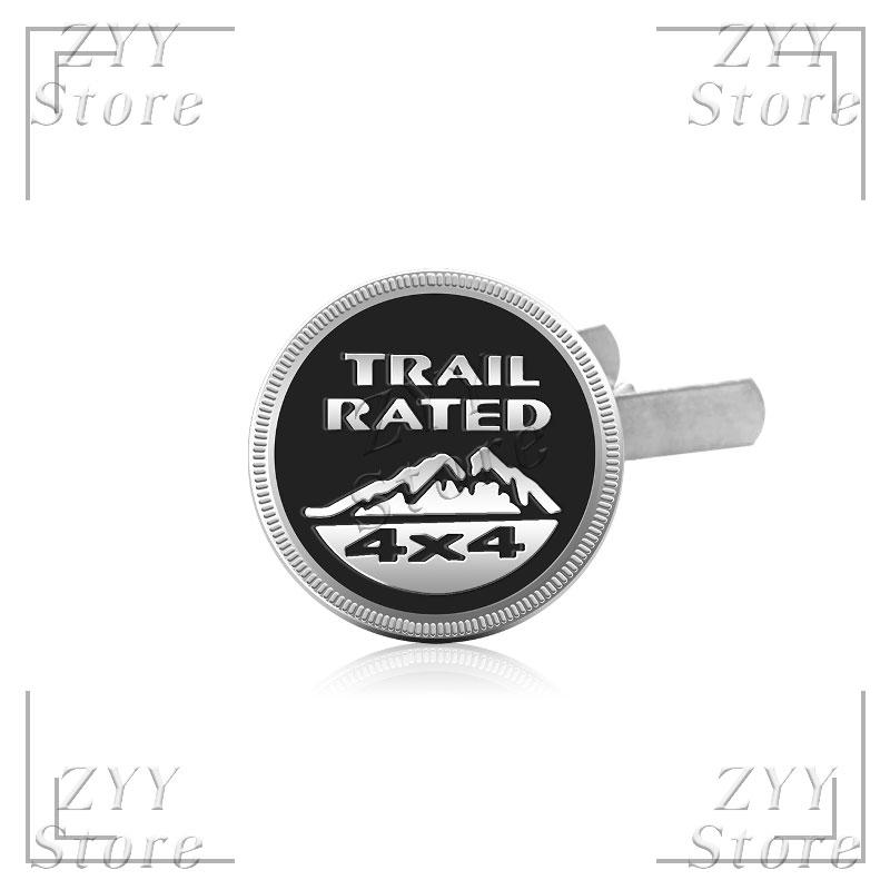 3D Metal Car Grille Emblem 4X4 TRAIL RATED Logo Body Sticker Auto Badge Decals Accessories
