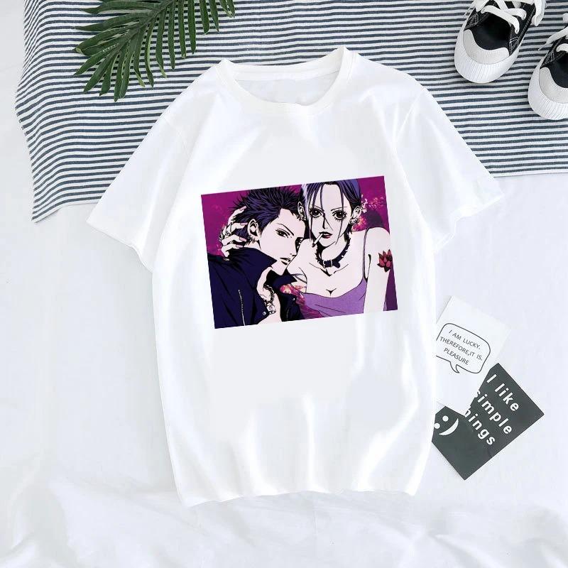 ZX TEE Аниме-футболка Нана Аниме-футболка Нана Осаки Футболка с персонажем манги Мерч BLACK STONES Футболка с принтом японского аниме-персонажа