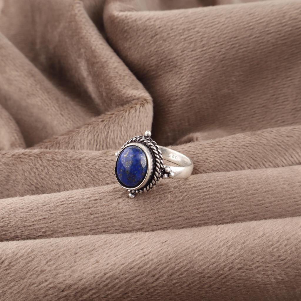 Lapis Lazuli Ring Handmade Jewelry, 925 Solid Sterling Silver Ring Designer Gemstone Jewelry Ring, Gift For Mom