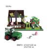 Happy Ranch Конструктор MOC Игрушки Наборы Игрушек Фермерская Сцена Блоки Кирпичики Игрушки Наборы Игрушек Свинарник Сельскохозяйственная Техника Совместимый С