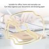 100PCS Lips Shape Paper Clips Electroplating Process Golden Metal Paper Clips Portable Paper Clips for File Classification