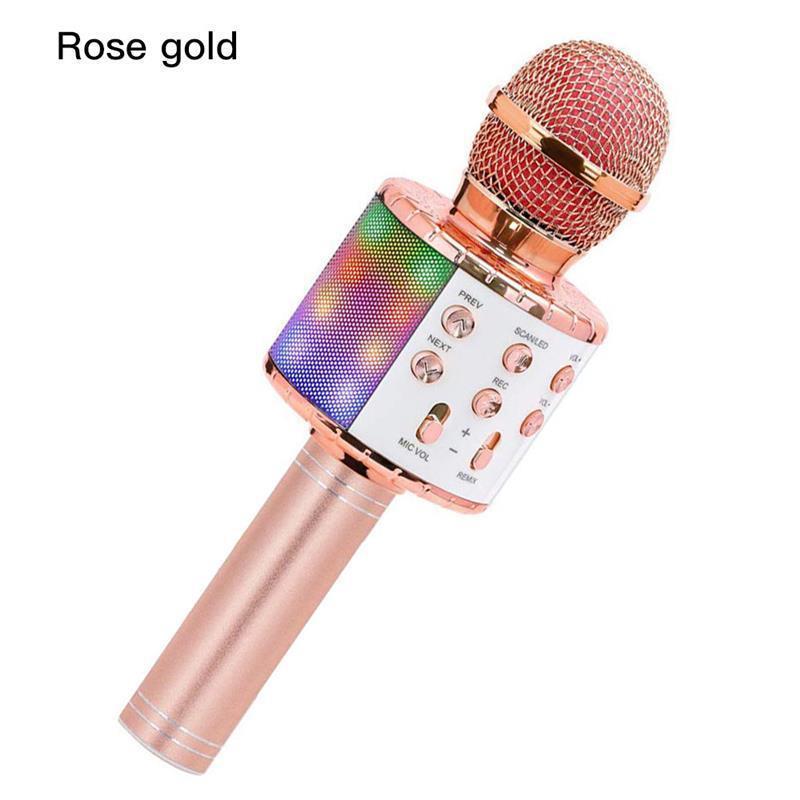 Новый беспроводной Bluetooth-микрофон для караоке, ручной микрофон для караоке, аудио для детей, музыкальная сценическая игрушка, музыкальный динамик для пения, детский подарок