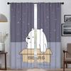 Home Interior Curtains 2 Pieces Cute Bare Halloween Decoration Curtains for Bedroom Window Curtain for Room 2 Panel Shades Child