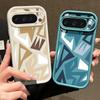 Ударопрочный чехол TPU с геометрическим рисунком для Google Pixel 9 Pro XL 8A 8 7 Pro 7A, матовый мягкий силиконовый защитный чехол для линз телефона
