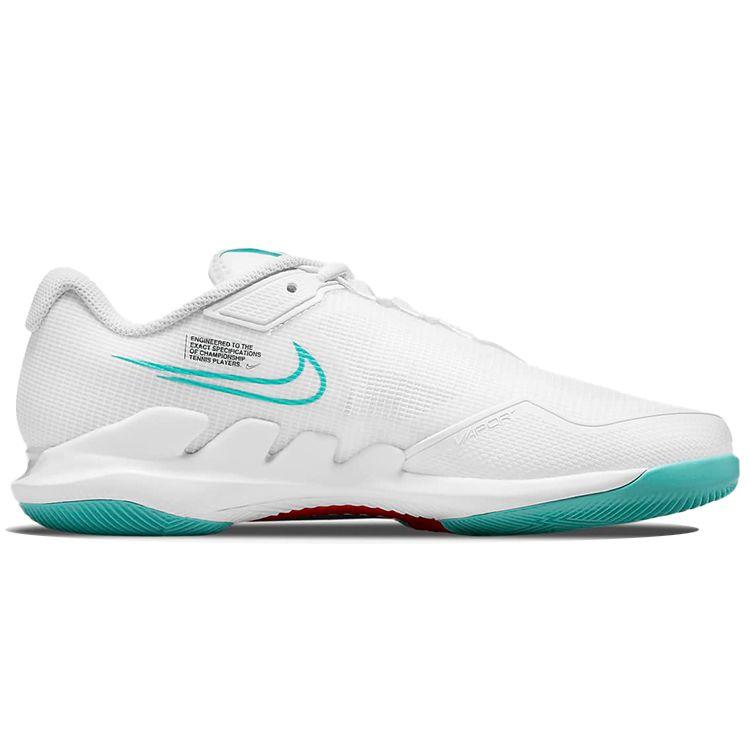 Nike Court Air Zoom Vapor Pro Белый Красный Хабанеро Вымытый Бирюзовый Женские Кроссовки Гранат CZ0222-136