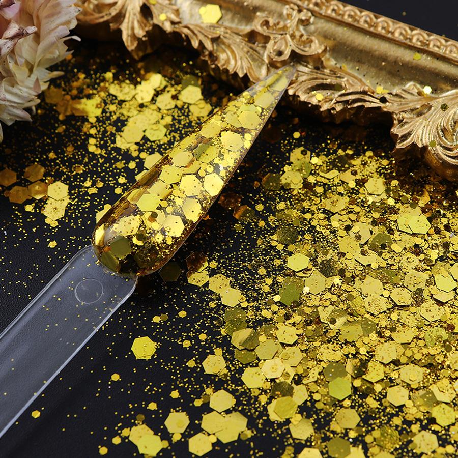 32 коробки порошка-глиттера для нейл-арта, хлопья для ногтей для DIY, голографический пигмент, блестящие пайетки для украшения маникюра