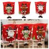 Cartoon Christmas Chair Cover Santa Claus Christmas Table Decor  Dress-up Props