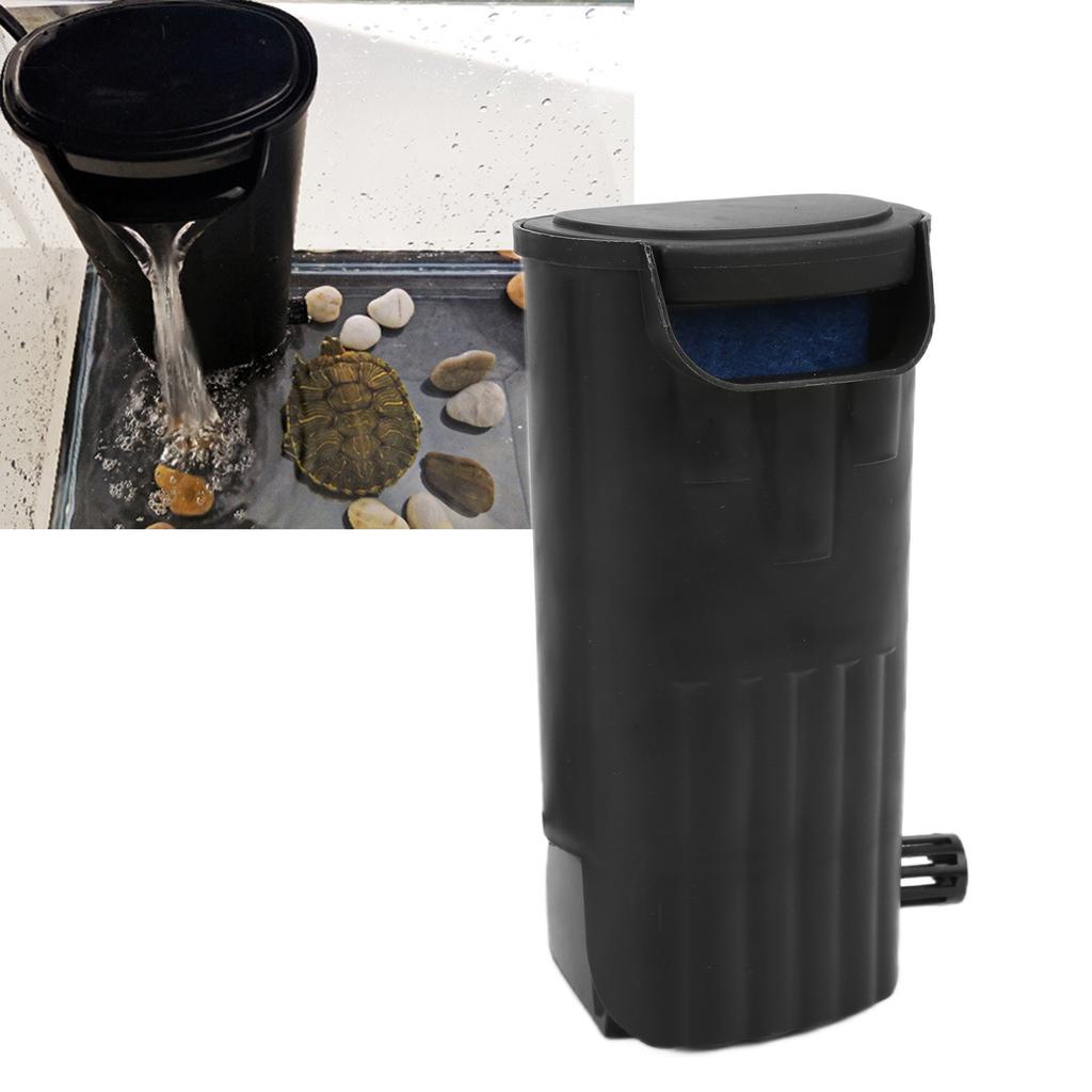 ZYT05 Low Water Level Filter Ultra Quiet Waterfall Aquarium Accessories for Turtles Reptiles