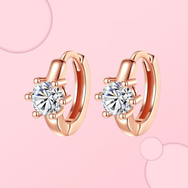 925 Sterling Silver Hoop Earrings For Women Heart Ear Hoops Real Silver 925 Jewelry Original Brand Jewelry