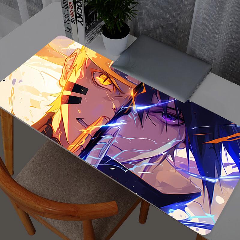 Naruto Sasuke Mouse Pad Anime Gaming Accessories Large Carpet Gamer PC Computer Mouse Pads Keyboard Desk Mat Mausepad