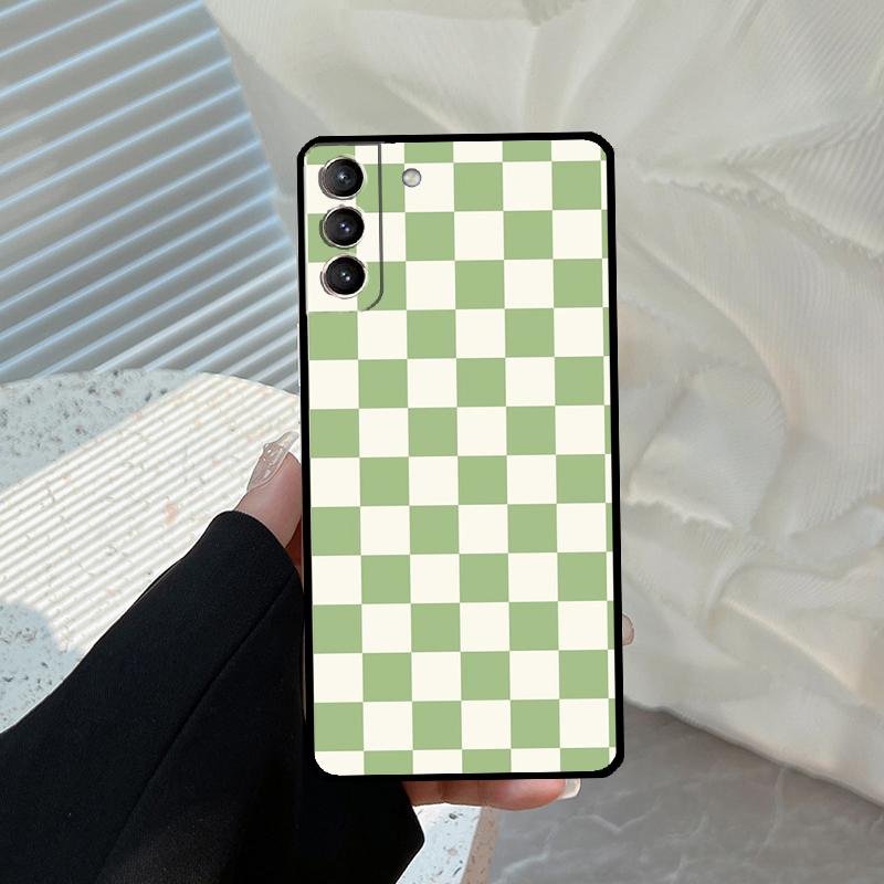 Checkerboard Checkered Board Funda For Samsung Galaxy S22 Ultra S21 FE S20 FE S8 S9 S10 Plus Note 10 20 S23 Ultra Case