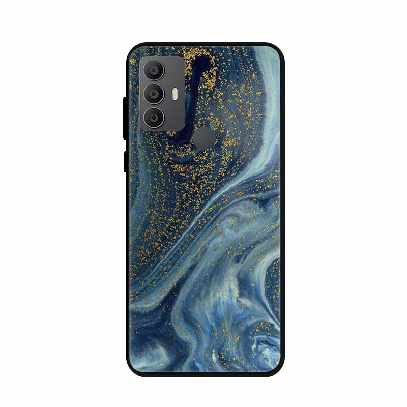 For Alcatel 1V 2021 Case 6002A 6002D 6.52" Marble Silicone TPU Soft Shockproof Phone Case for Alcatel 1V (2021) Covers Coque 1 V