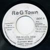 7-дюймовая пластинка ELEPHANT MAN  HARRY TODDLER  Dis Scare Dem NONE Scare Dem Muzic Ямайка Регги Ска Даб Б/у