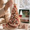 Handmade Gift for Craft Lovers DIY Beaded Tree Kit Adults, Christmas Bead Kit, Holiday Activity Relaxation 3D Ornament Tabletop Mantel Decoration