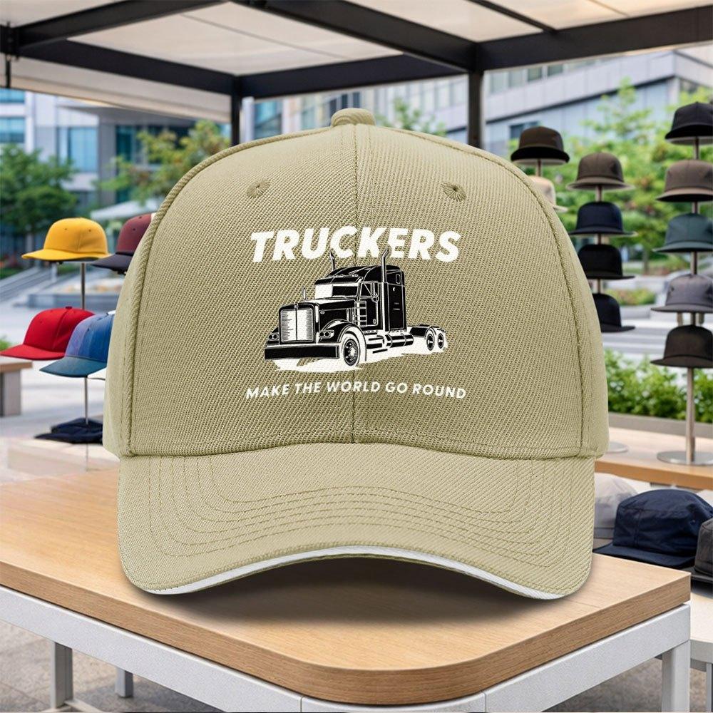 1pc Adjustable Duckbill Baseball Cap With Truck Print Lightweight Suitable For Outdoor Sports Cycling Music Festivals Gym
