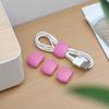 4pcs/lot Pretty Cable Winder USB Cable Earphone Cable Organizer Holder Buckle Portable Tiny Office Accessories Cable Organizer
