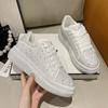 Fashion Women Platform Casual Sneakers Rhinestones Thick-soled White Silver Shoes for Women Shining Crystal Sneakers Trend Shoes