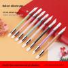 Nail Art Double-Ended Silicone Pen: Decal, Embossing, Ombre & Magic Mirror Powder Tool