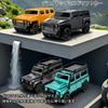 1:Радиоуправляемый внедорожник Jeep масштаба 1:64, мини-дрифт-кар для рабочего стола для детей, перезаряжаемый через USB, светодиодный дисплей, прост в использовании, отличный подарок для детей (E87 Серый)