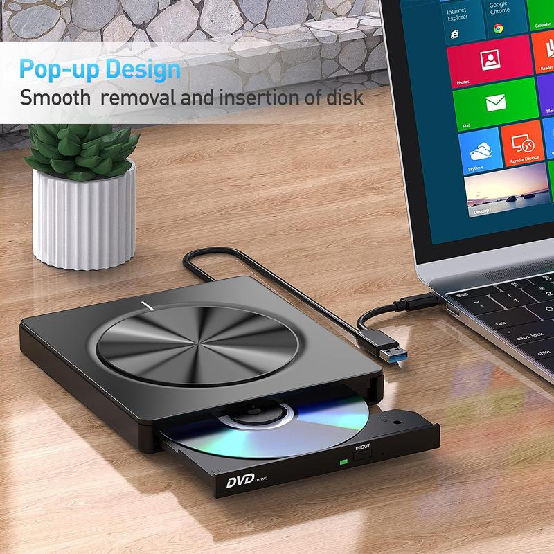 7 в 1 внешний USB3.0/Type-C DVD-RW диск портативный оптический привод устройство записи DVD-ROM оптический привод DVD