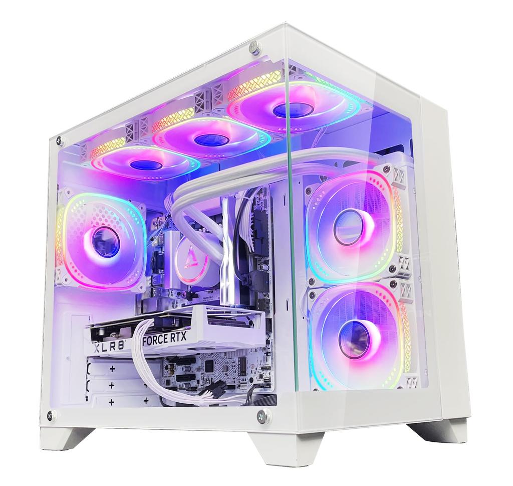 NEWLEAGUE Gaming Desktop Computer with Water Cooling Specially Selected Model Core I5 12400F RTX3060 16GB NVMe SSD 512GB 850W Power Supply Unit