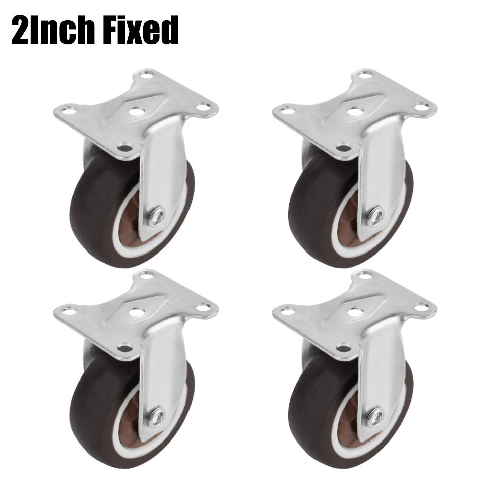 Универсальное роликовое колесо мягкое резиновое колесо 1/2 дюйма для платформы тележка кресло аксессуар поворотный ролик 4 шт мебельный ролик