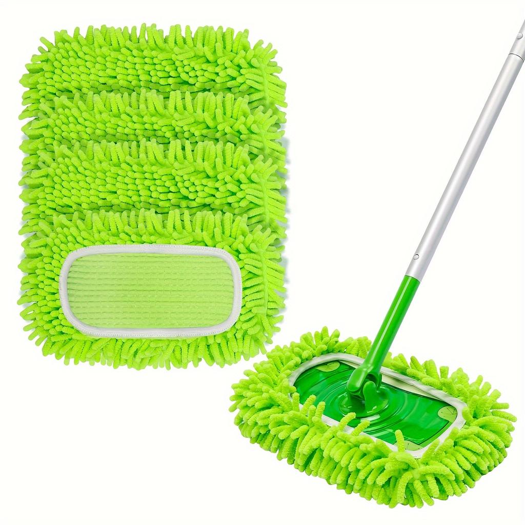 Microfiber Mop Pads for Sweeper - Super Absorbent Knit Fabric, Reusable Cleaning Cloths