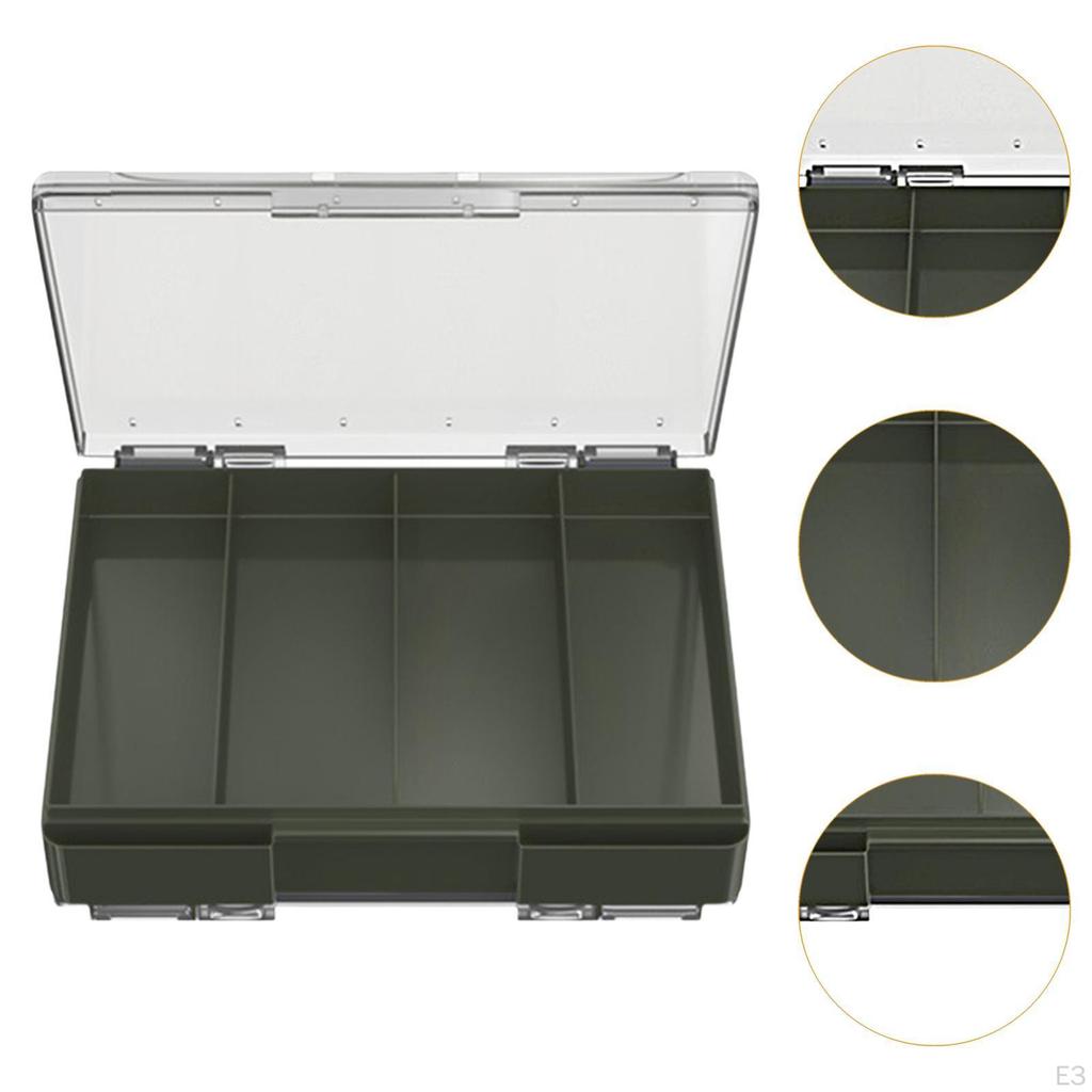Органайзер-коробка с регулируемыми секциями для джиг-крючков для пресной и соленой воды