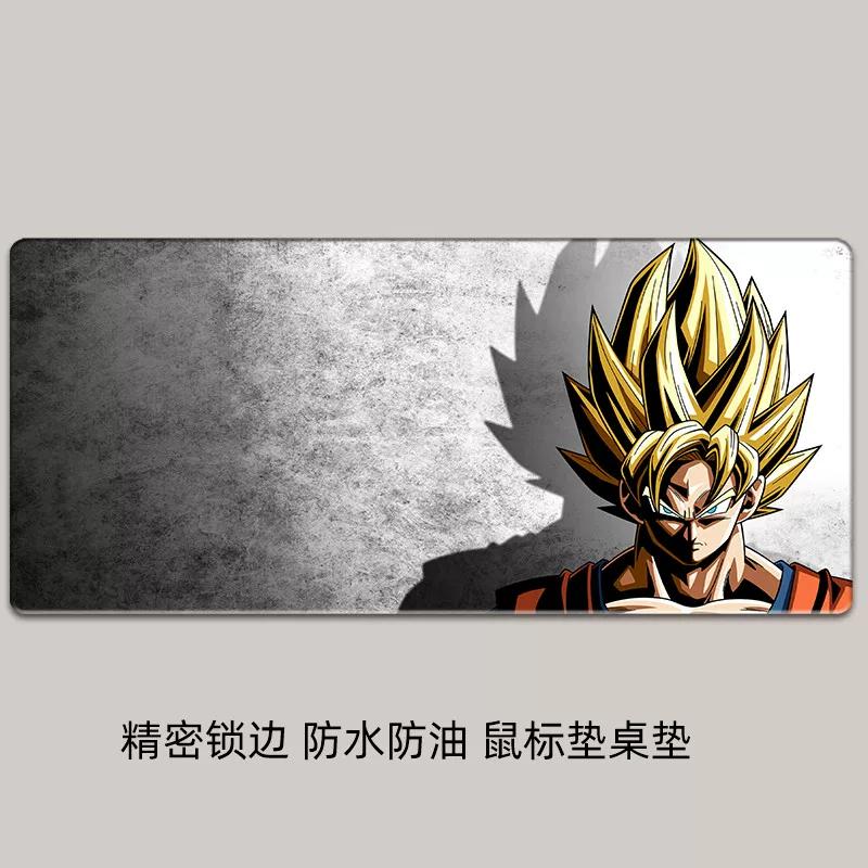 Водонепроницаемый и Нескользящий Кожаный Коврик для Мыши Креативный Мультяшный Dragon Ball Печать Высокой Четкости Увеличенный Сон Гоку Компьютерный Офисный Настольный Коврик Коврик для Ноутбука