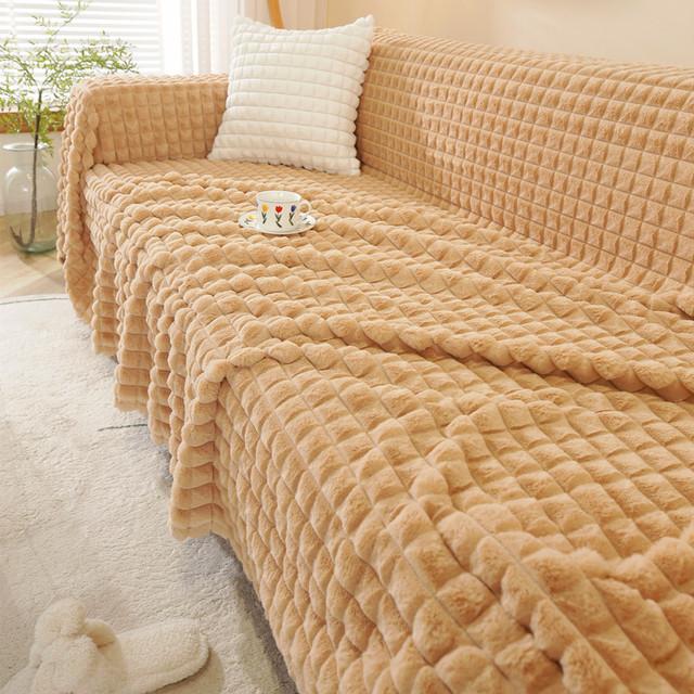 Супер мягкий плед с имитацией кроличьего меха, чехол для дивана, полотенце, 1/2/3/4/5 местный плюшевый диван, одеяло, чехол для дивана для детей, собак