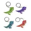 Брелок с изображением динозавра, напечатанный на 3D-принтере, универсальный брелок с изображением динозавра, подвеска-шарм, подходящий для домашнего или офисного декора