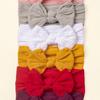 6-color Combination Soft Jacquard Nylon Children's Headgear, Baby Bow Headband, Girls' Wide Headscarf