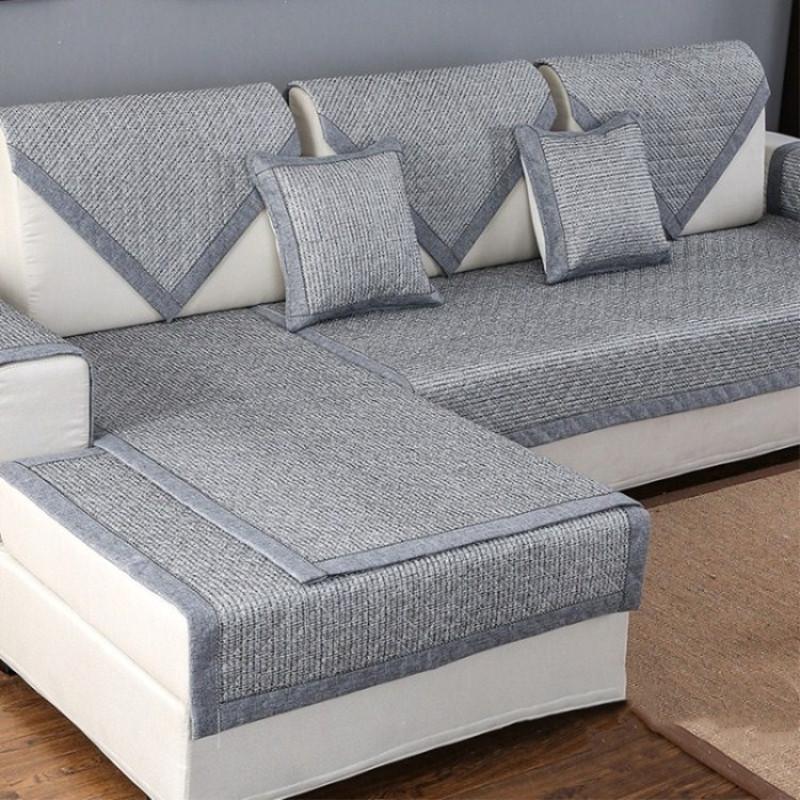 Высококачественный чехол для дивана, Полотенце для дивана, однотонная хлопково-льняная ткань, чехол для дивана, в наличии четыре сезона, полотенце для дивана